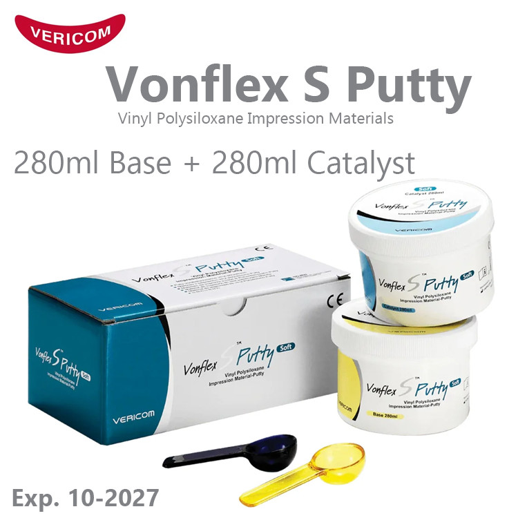 Vonflex Dental Impression Putty VPS Regular Set 1 Pack - Exp. 02-2028