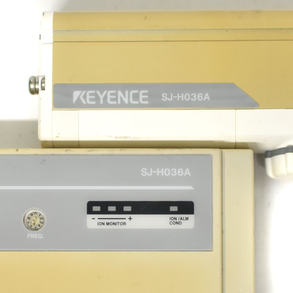 Keyence SJ-H036A Ionizer Bar Static Eliminator Main Unit and Controller Module