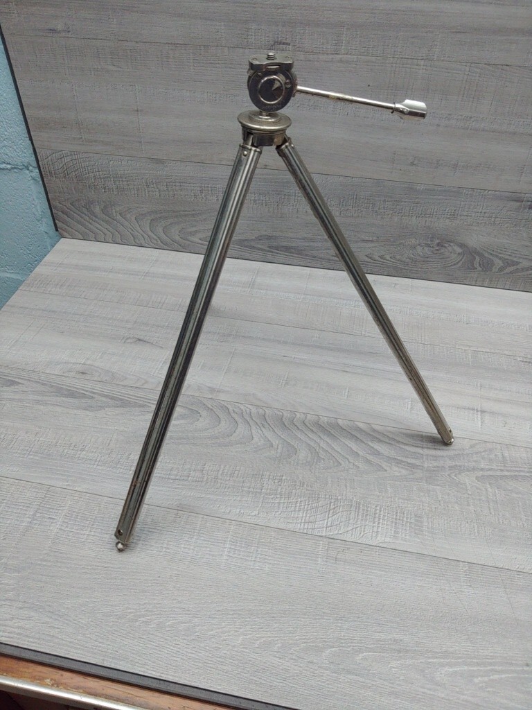 Bilora Stabilo 701 tripod stand. 16"-48" Tall. Made In Germany. Komine Top Part.