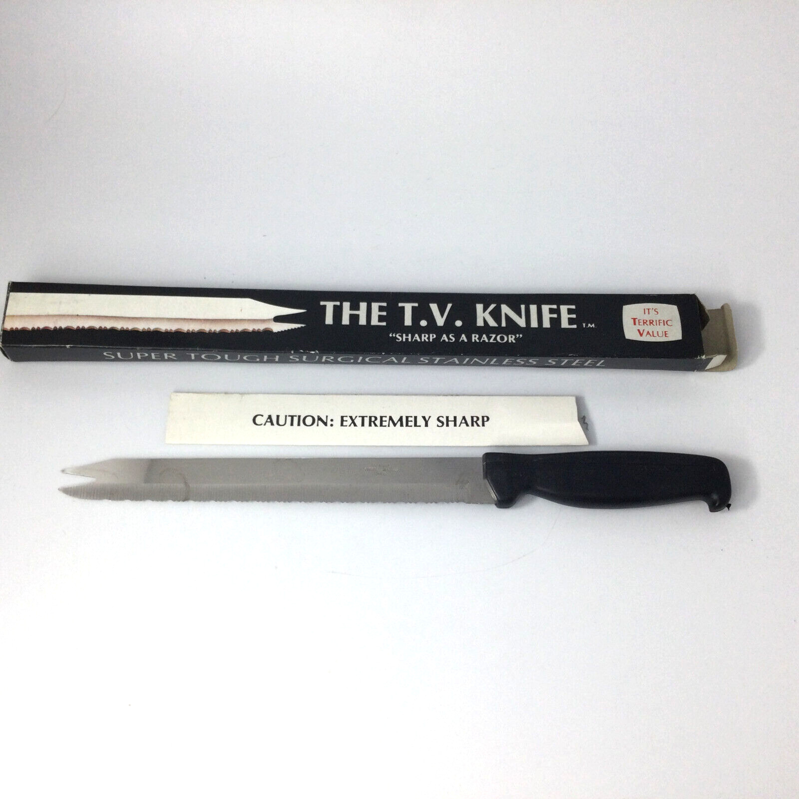 Vintage Super Tough Sharp Surgical Stainless Steel Knife Fork Tip Bread