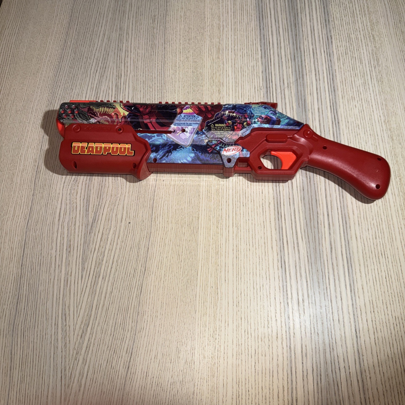 Nerf Rival Deadpool Blaster Marvel Pump Action Breech Load Special Edition Toy