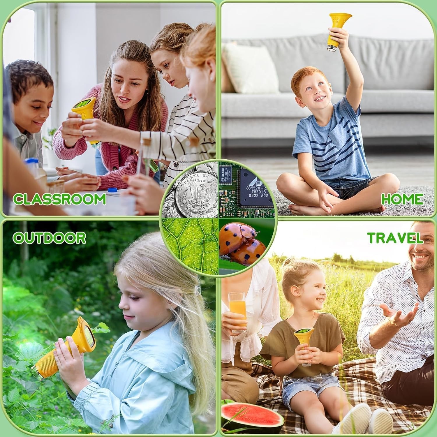Interactive 1000X Microscope for Kids - Engage & Inspire Curious Minds Ages 3-12