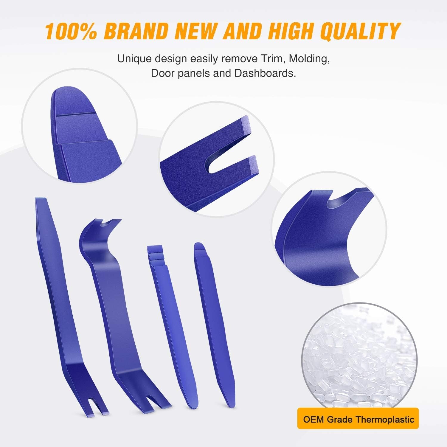 Multi-Functional Auto Trim Removal Kit - 5 Tools for Easy Interior Repairs