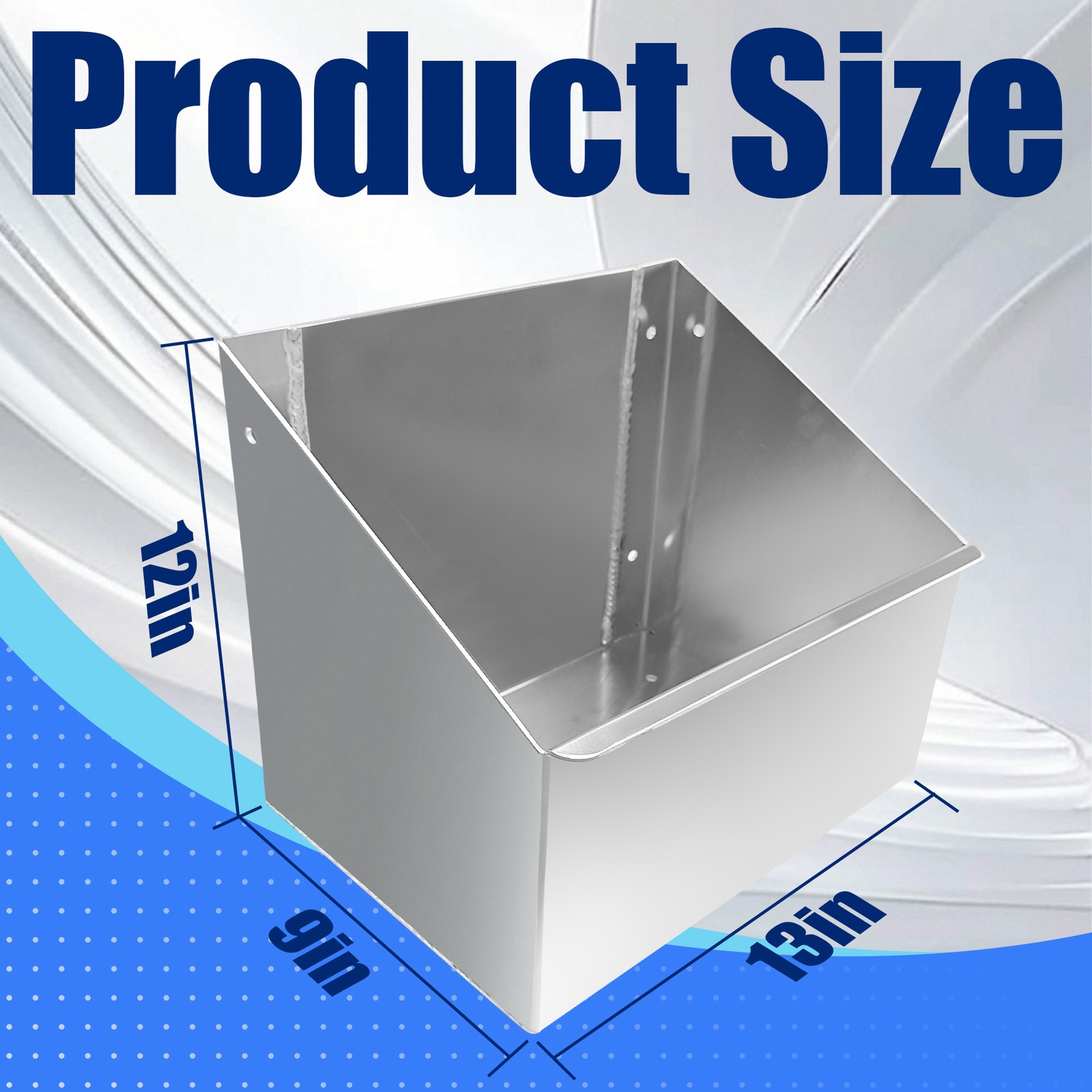 For Garage Trailer Storage Organizer Aluminum Wall Mounted Trash Can Holder new