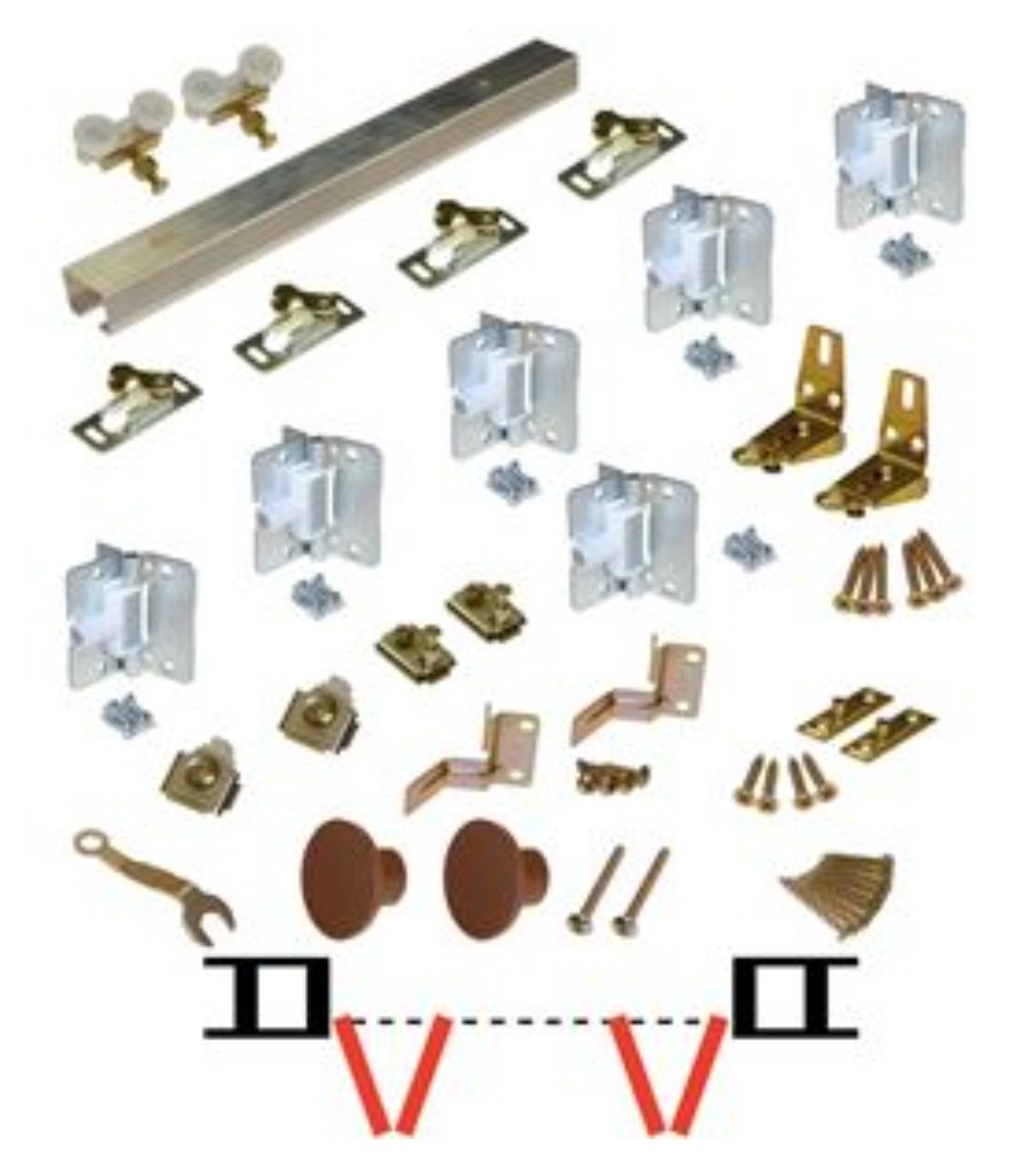 Johnson Hardware 111FD484 Bi-Fold Door Hardware