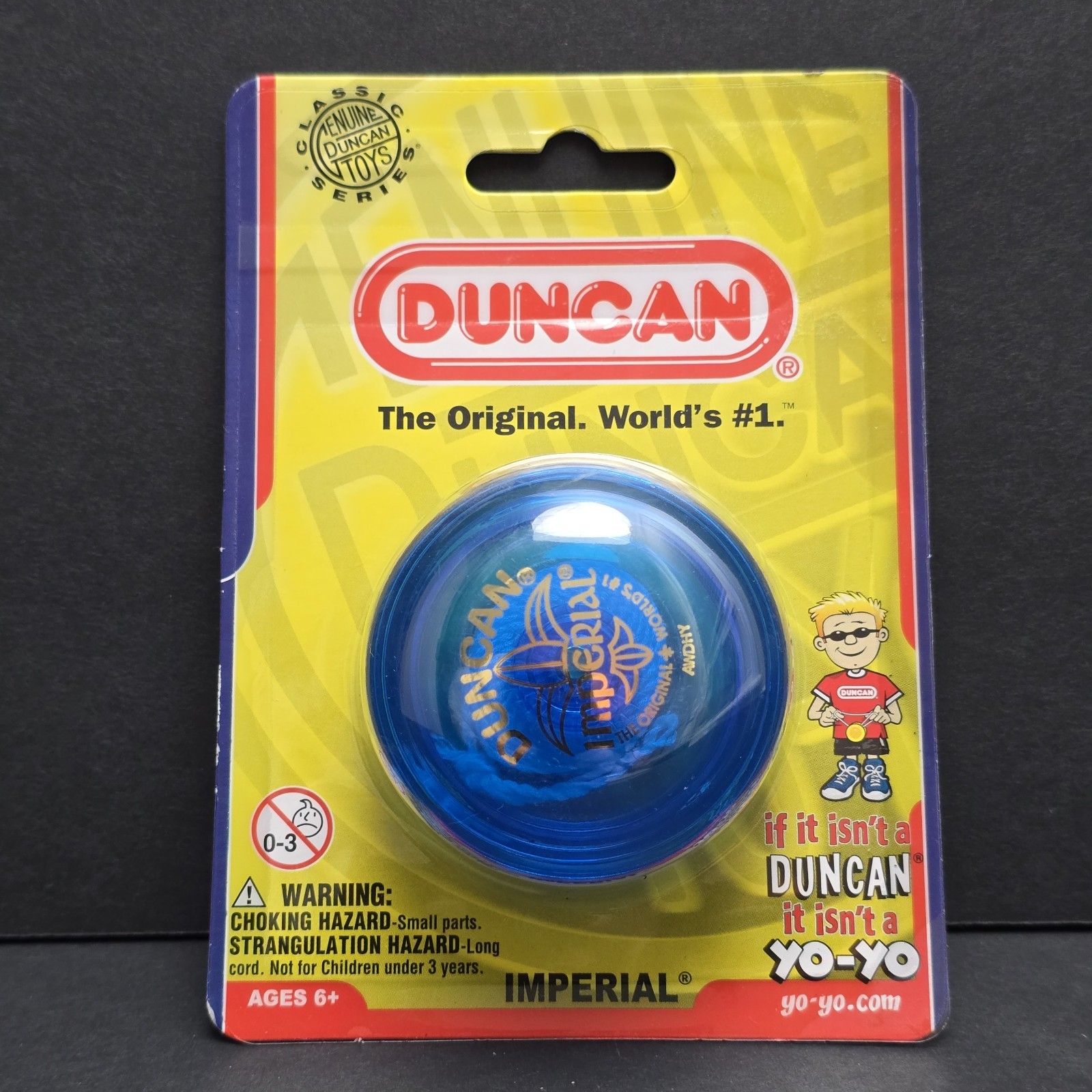 Duncan Imperial Yoyo Blue Fleck 3124IM Brand New In Package