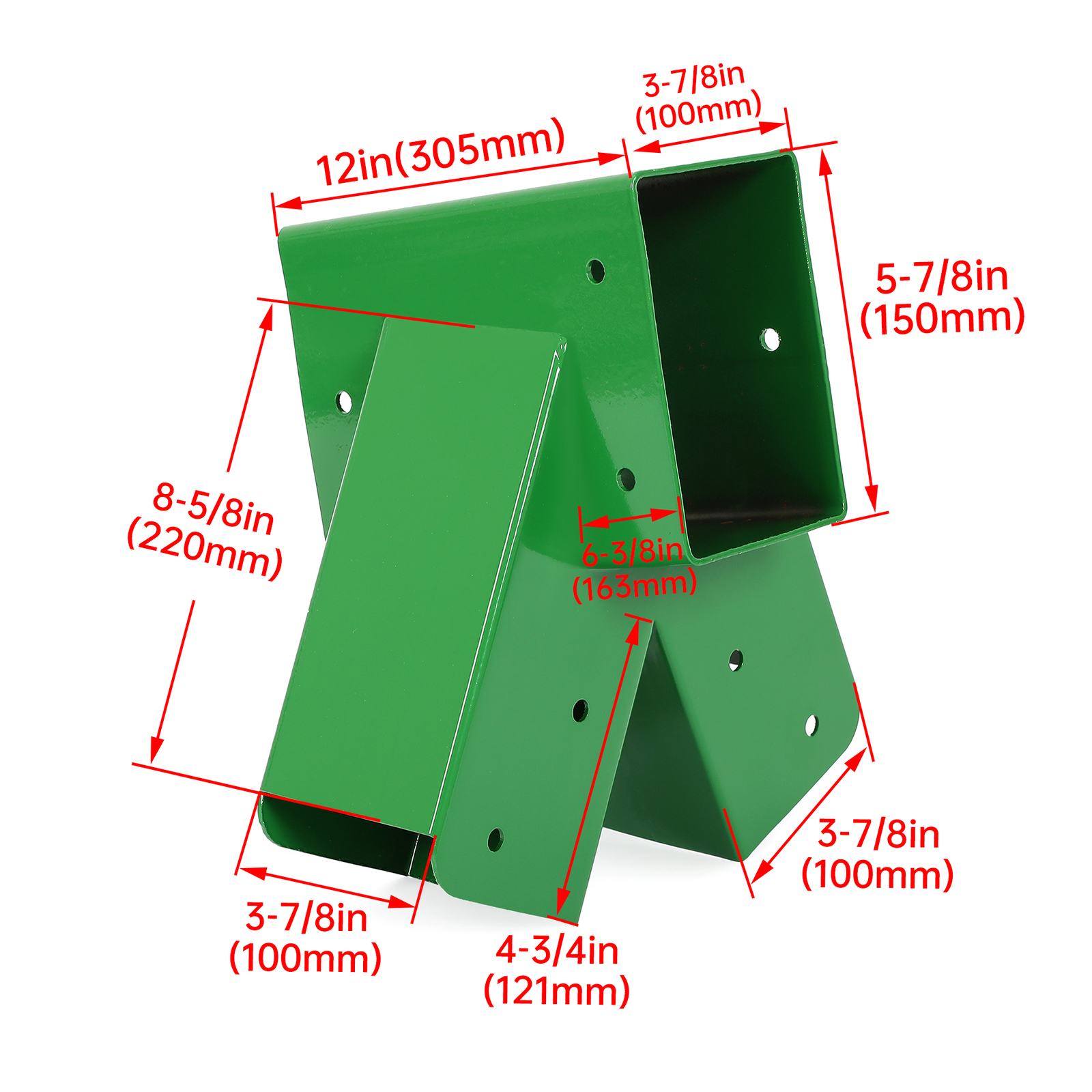 Brand New Pair 1-2-3 A-Frame Swing Set Brackets Complete Set 2 Brackets Green