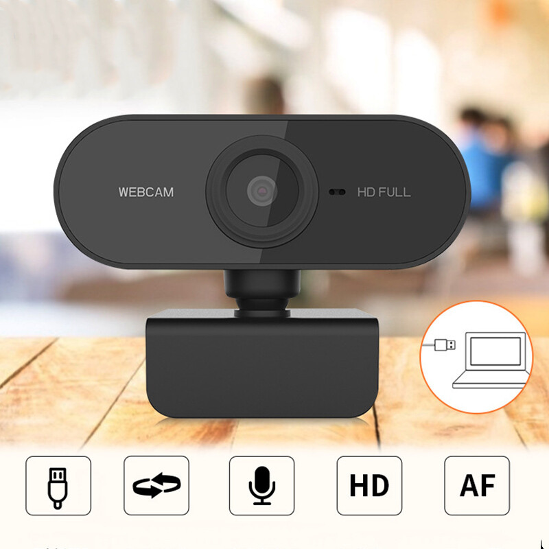 1080P Webcam USB Plug and Play Rotate 360 Degrees HD Mini Camera for Macbook Pro