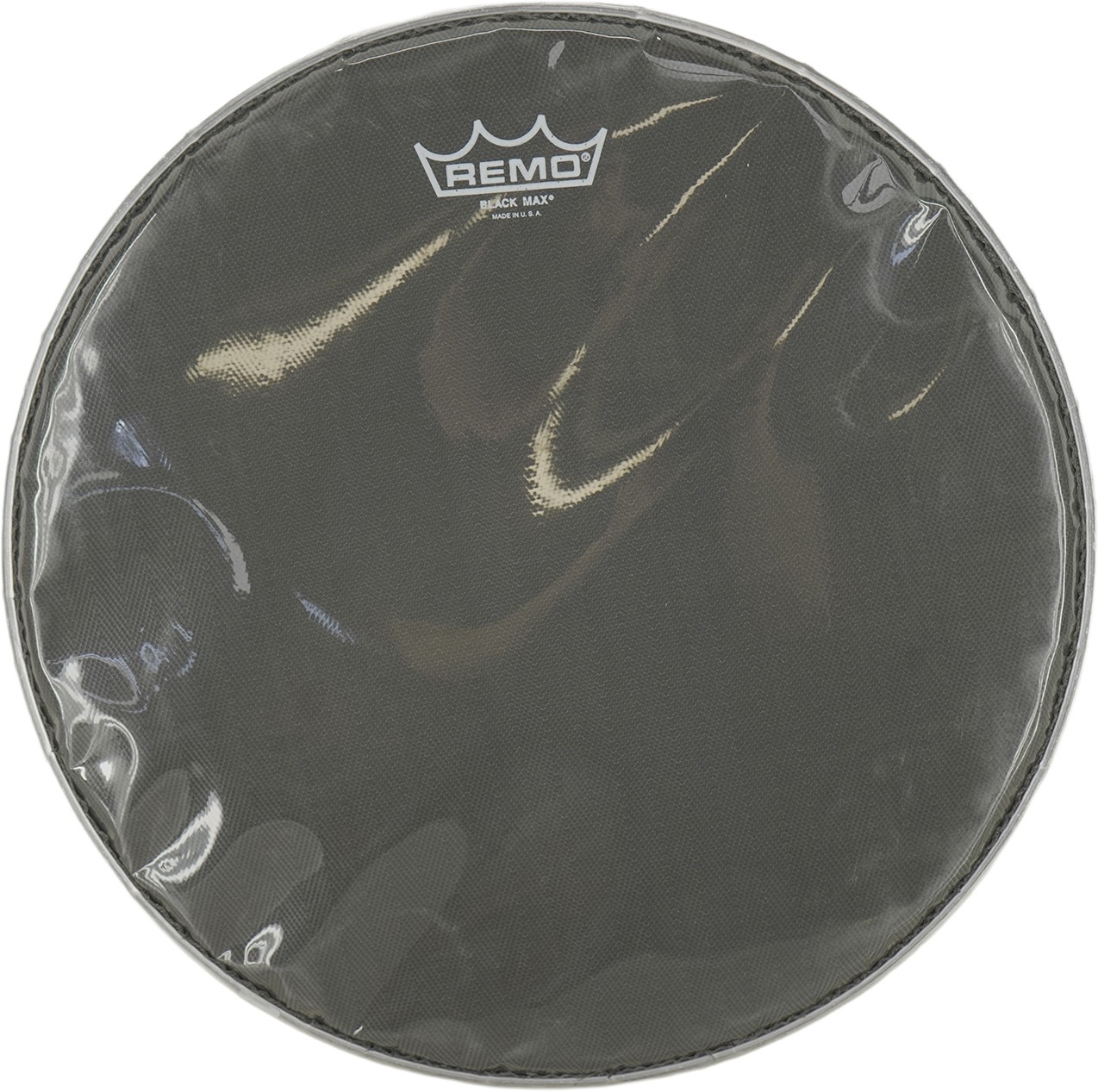 Remo Black Max Crimped Marching Snare Drum Head Ebony 14 in.