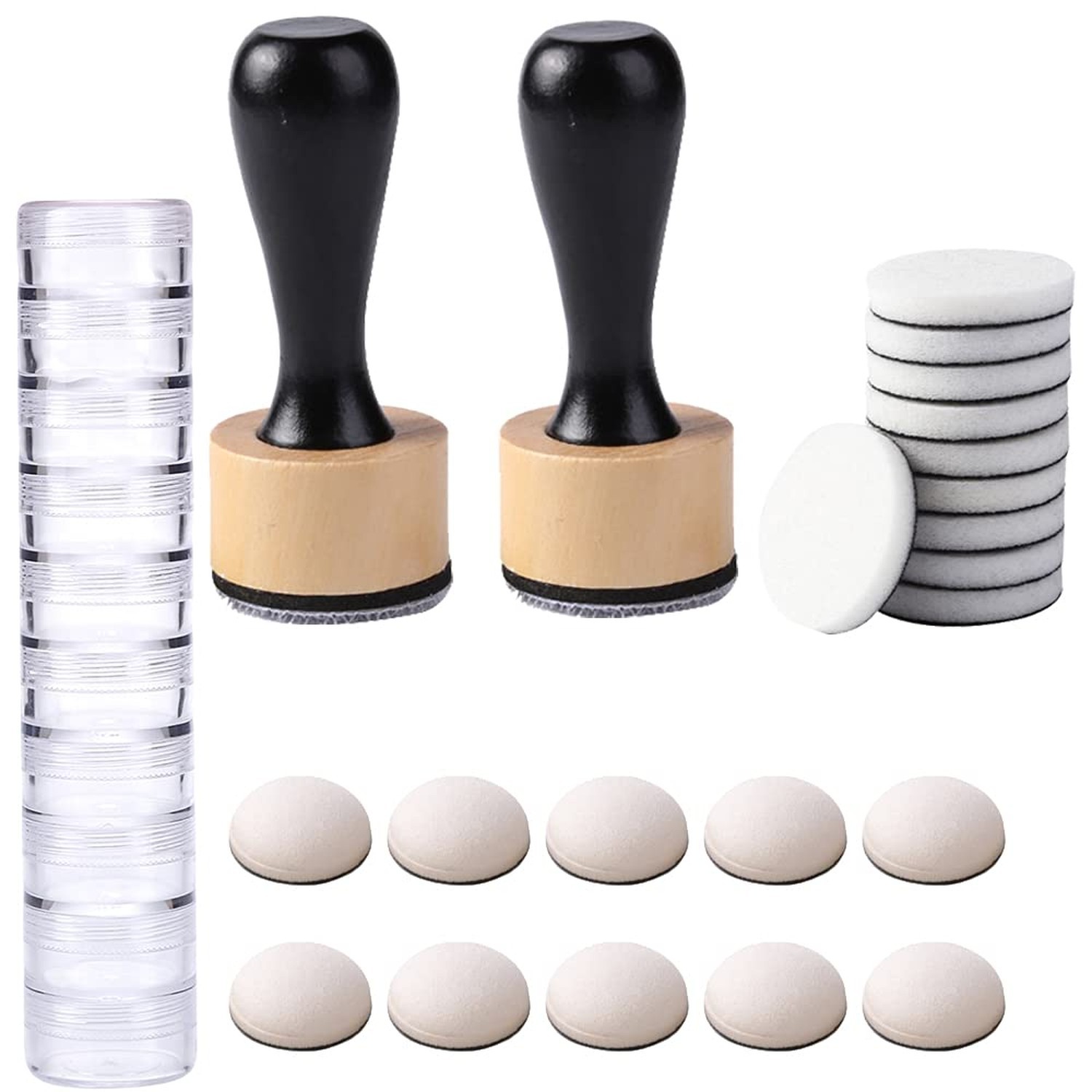 CYFUN DESIGN Ink Paints Mixing Blending Tools,Mini Replacement Foam Refills a...