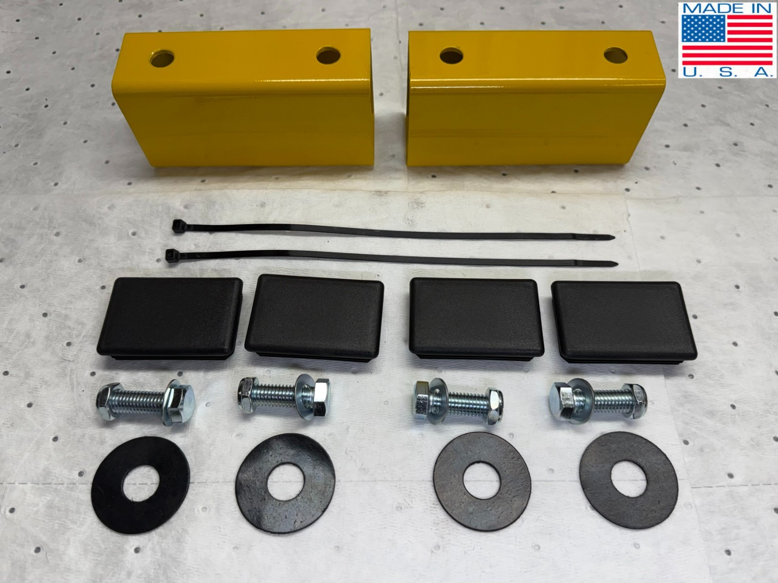 for FISHER XV2 XTREMEV XV1 Snowplow headlight 3" SPACER RISER KIT (yellow) (USA)