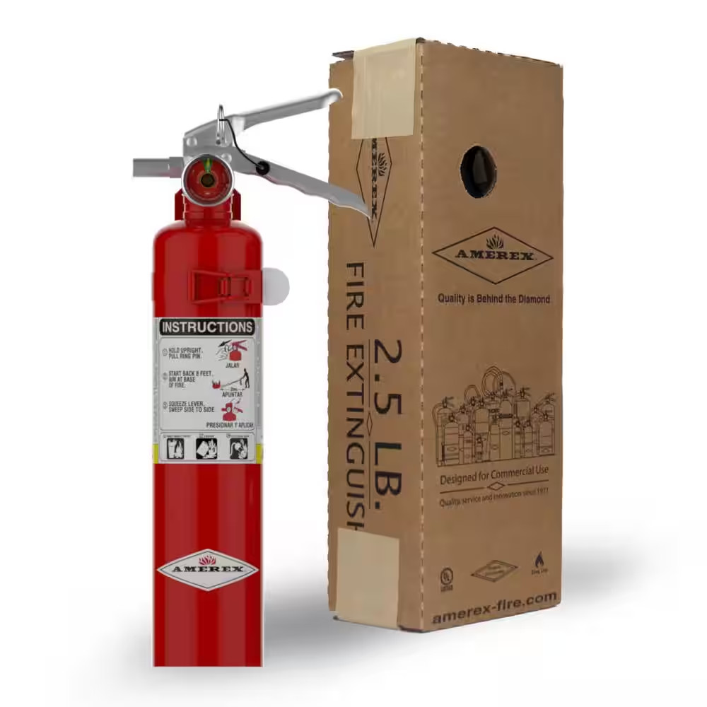 1-A:10-B:C 2.5 Lbs. ABC Dry Chemical Fire Extinguisher