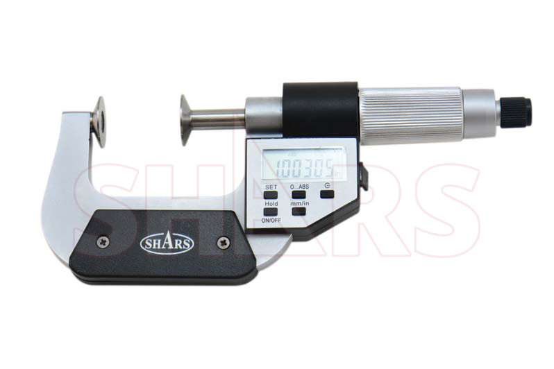 Shars 1-2" Electronic Digital Disc Micrometer 0.00016" Accuracy New S]