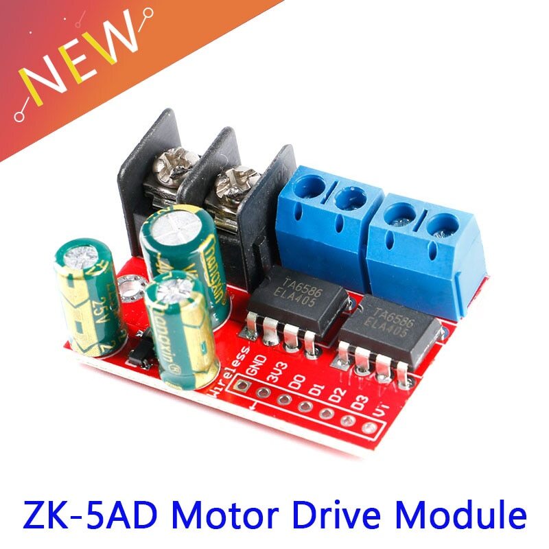 5A Dual DC Motor Drive Module L298N PWM Remote Control Voltage Reverse Speed