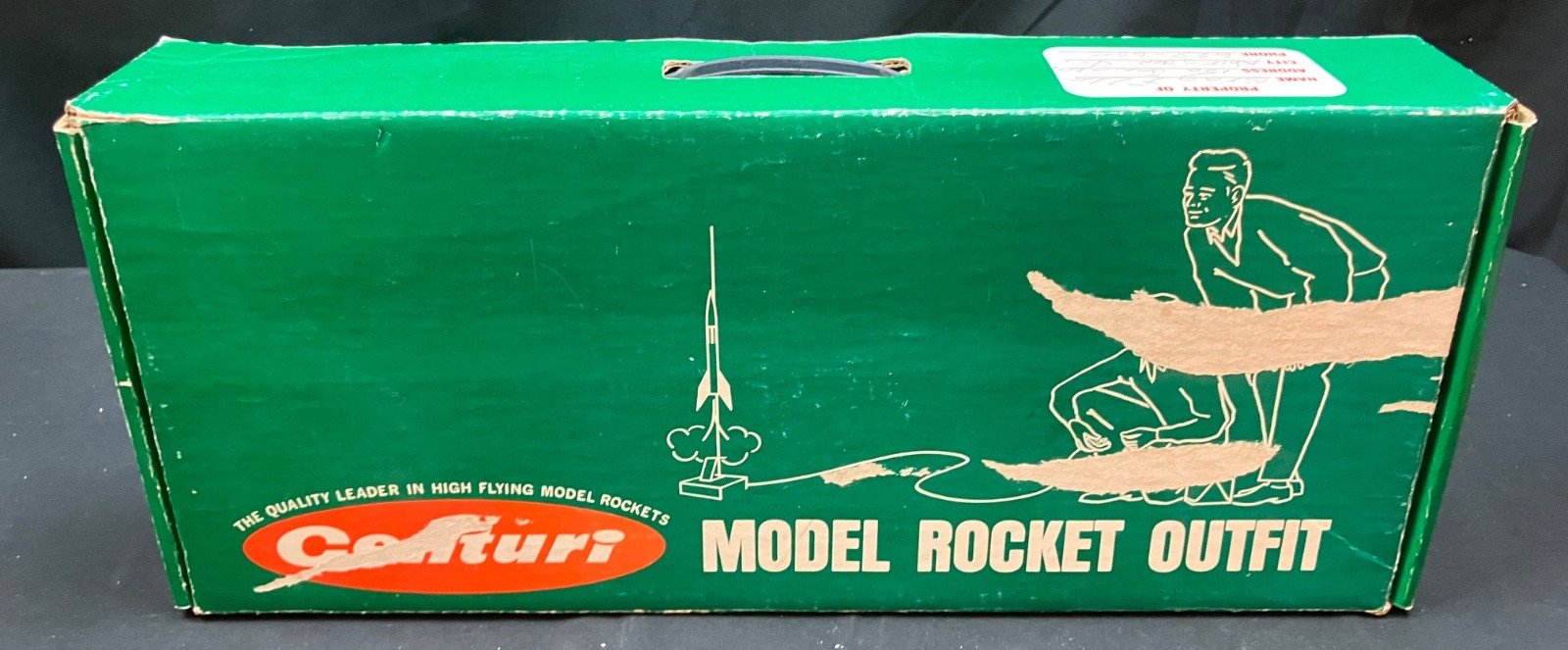 Vintage Centuri Field Box & Parts, Including Launch Controller & 3 pc Launch Rod
