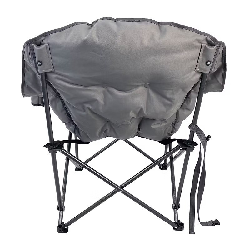 Outdoor Folding Club Chairs Heavy Duty Padded for Camping Patio Beach Cup Holder