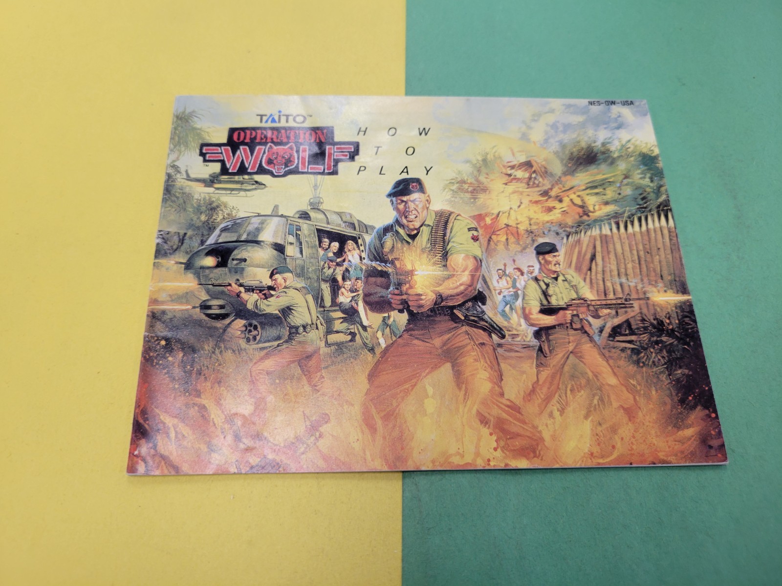 Nintendo NES Manual Only Operation Wolf