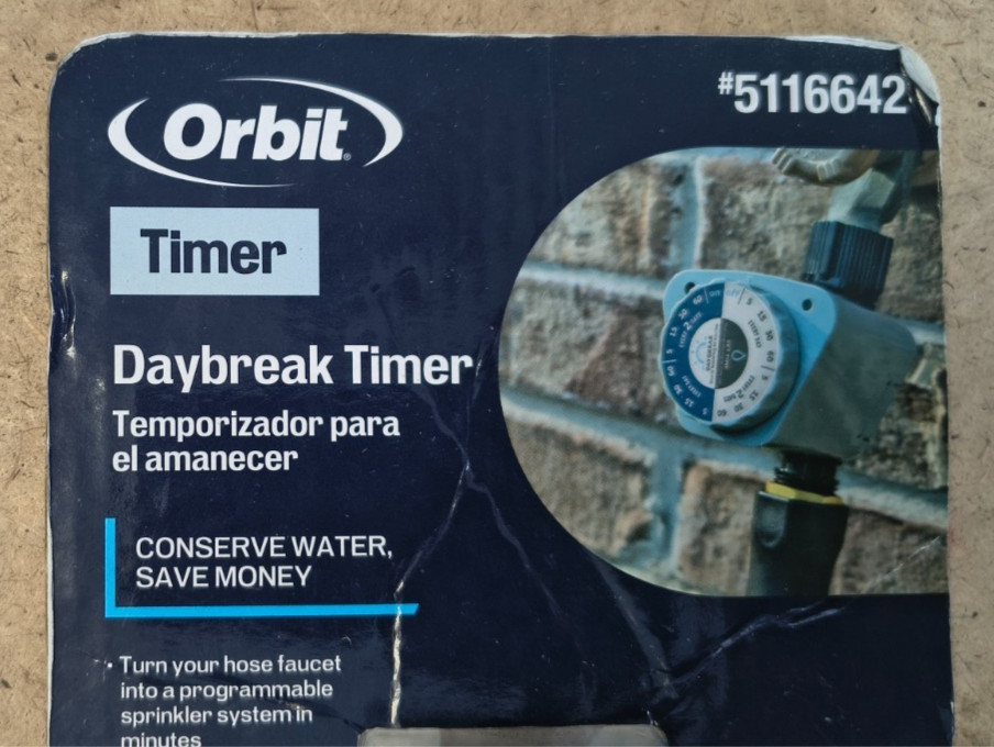 NEW Orbit Daybreak Timer 5116642 Programmable Watering Sprinkler Timer Free Ship