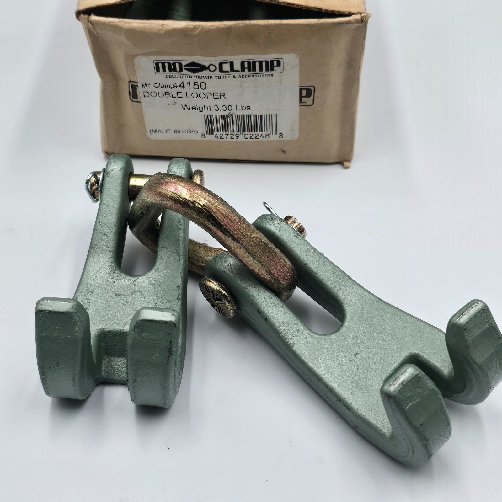 Mo-Clamp 4150 Double Looper Collision Repair Frame Pulling Tool Made in USA NEW
