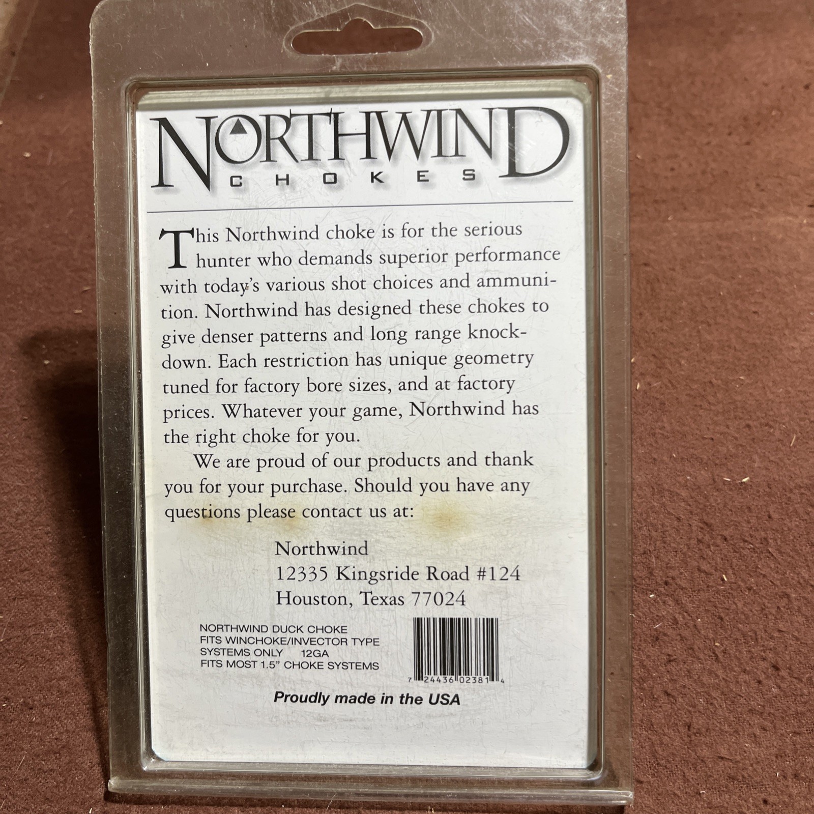 NORTHWIND CHOKES FOR DUCKS