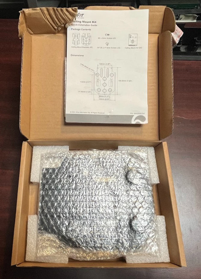 AVer 300AS500-EHF Ceiling Mount Kit for AVer DL30 DL50 PTZ Cameras