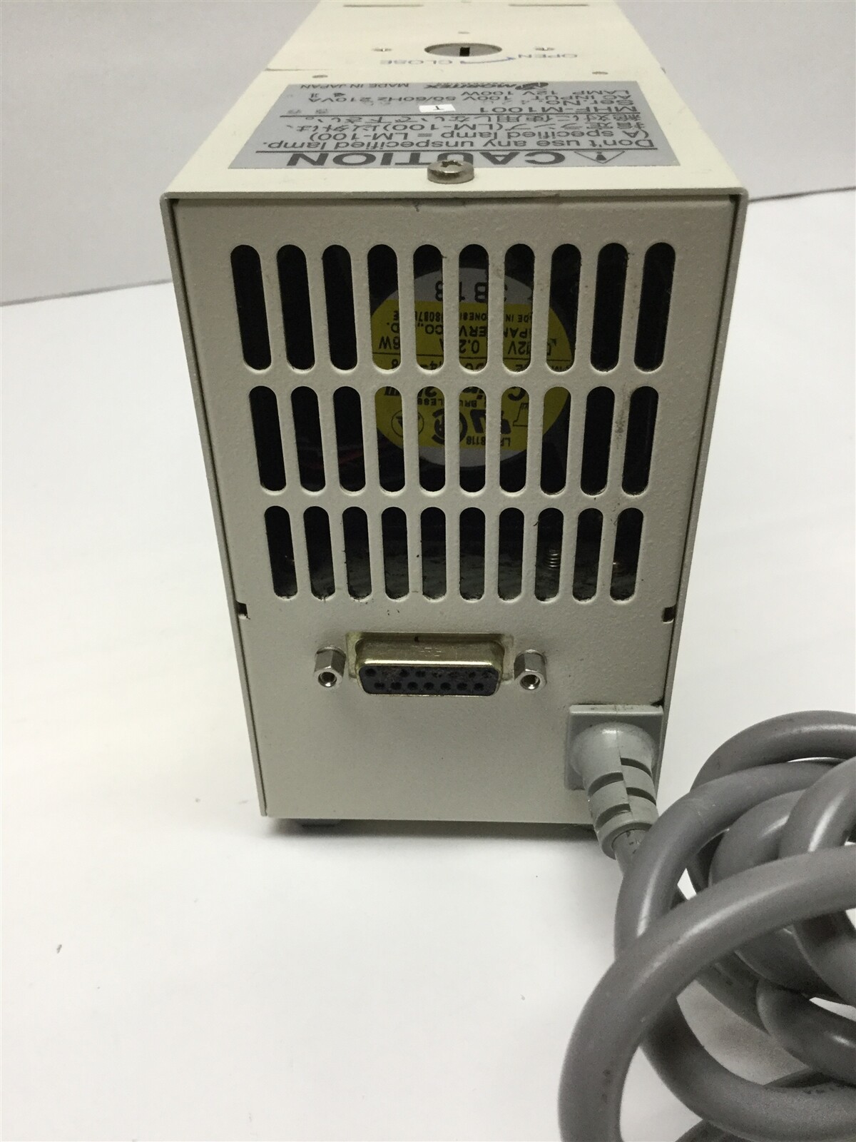Moritex MHF-M1001 Fiber Optic Light Source Halogen Lamp 100W, Remote Control