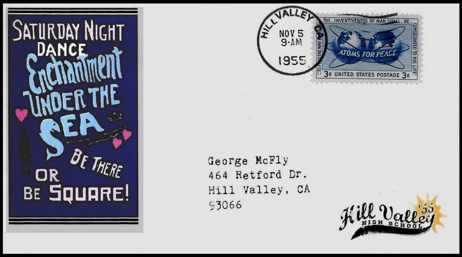 Back to the Future McFly Enchantment Under The Sea Dance Collector Envelope *171