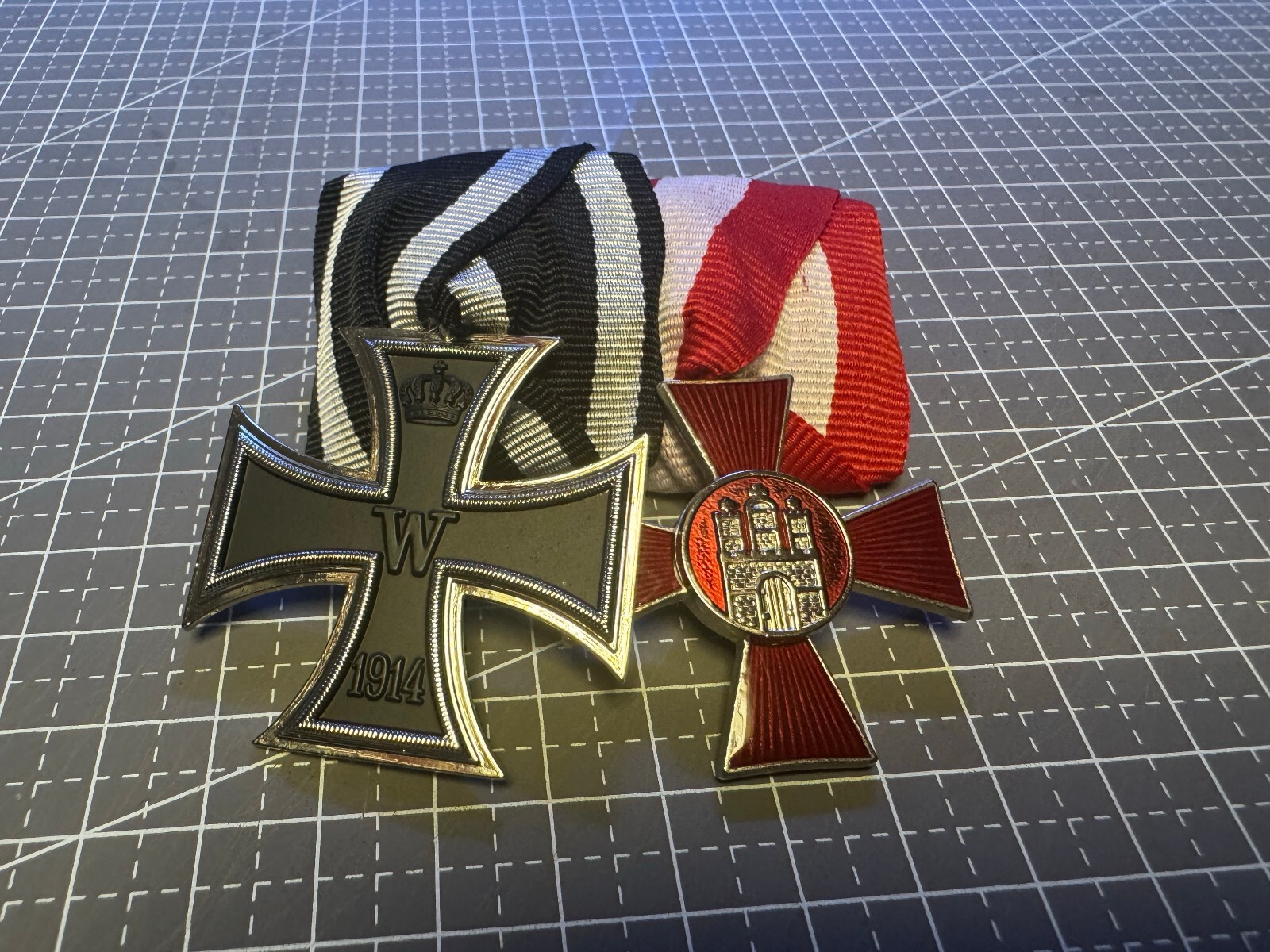 Reproduction WWI German Ribbon Bar Ribbon Bar 2R Medal  clothing PIN