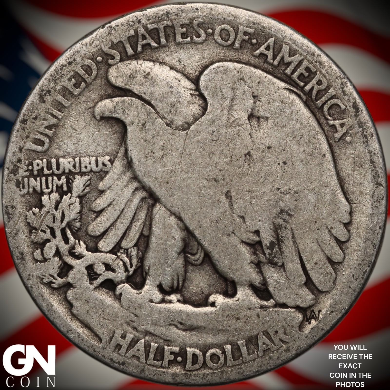1916 S Walking Liberty Half Dollar A4697