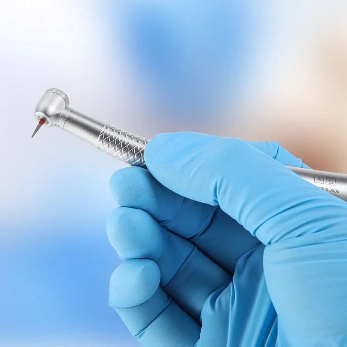 COXO CX207-B Dental Mini Head High Speed Air Turbine Handpiece 4Holes Coupler