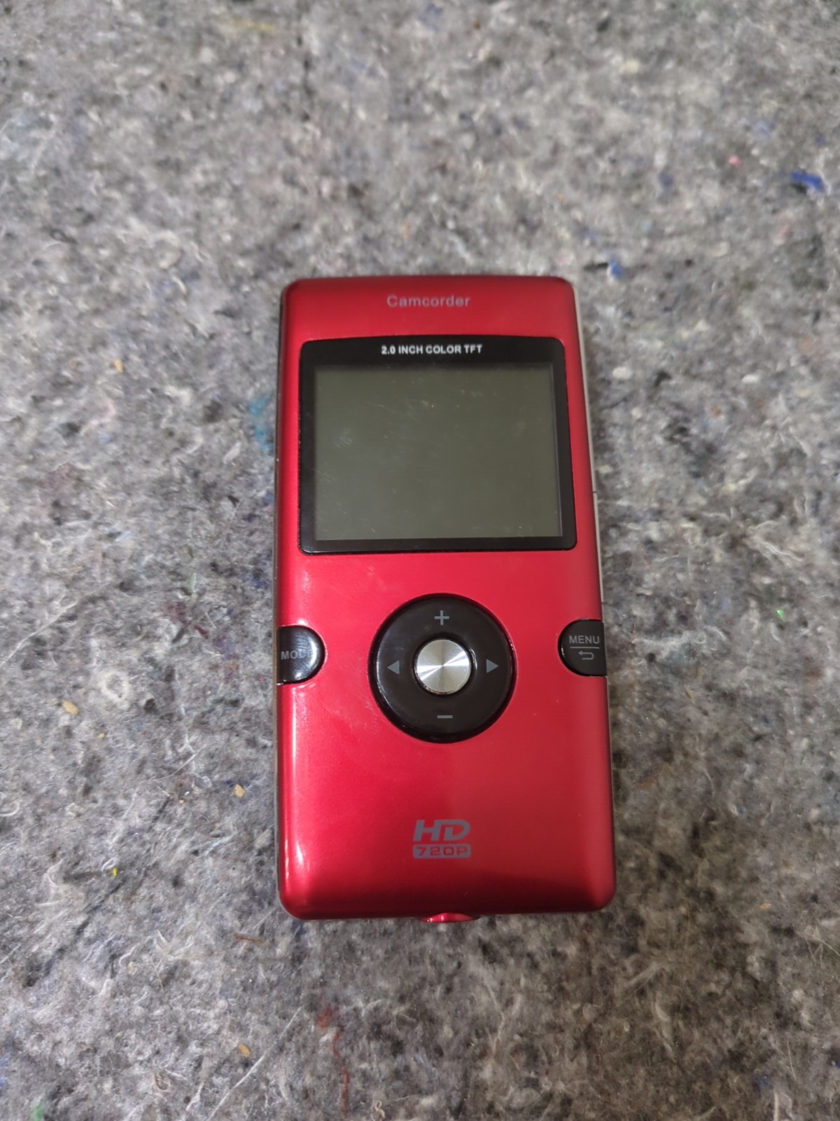 Emerson HD 720p Red Video Camcorder - No Battery Untested