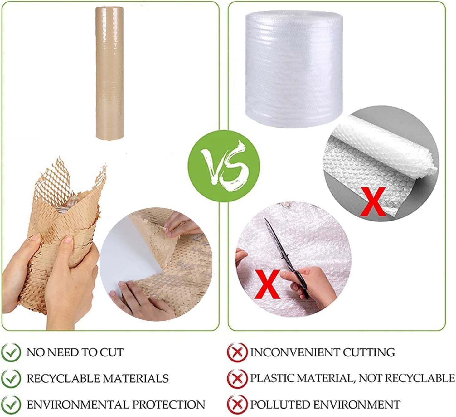 Honeycomb Packing Paper,12 inch x 200 ft Bubble Cushioning Wrap for Packing M...
