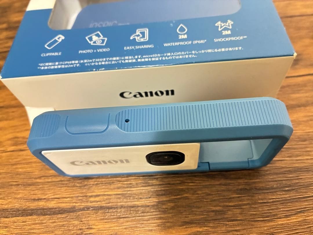 works fine【excellent++++++】Canon camera iNSPiC REC BLUE FV-100 f/japan
