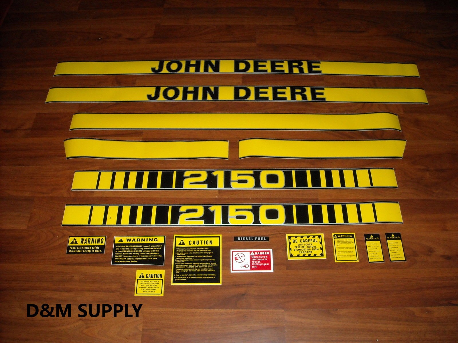 To fit John Deere 2150 decal set  with caution set jd405