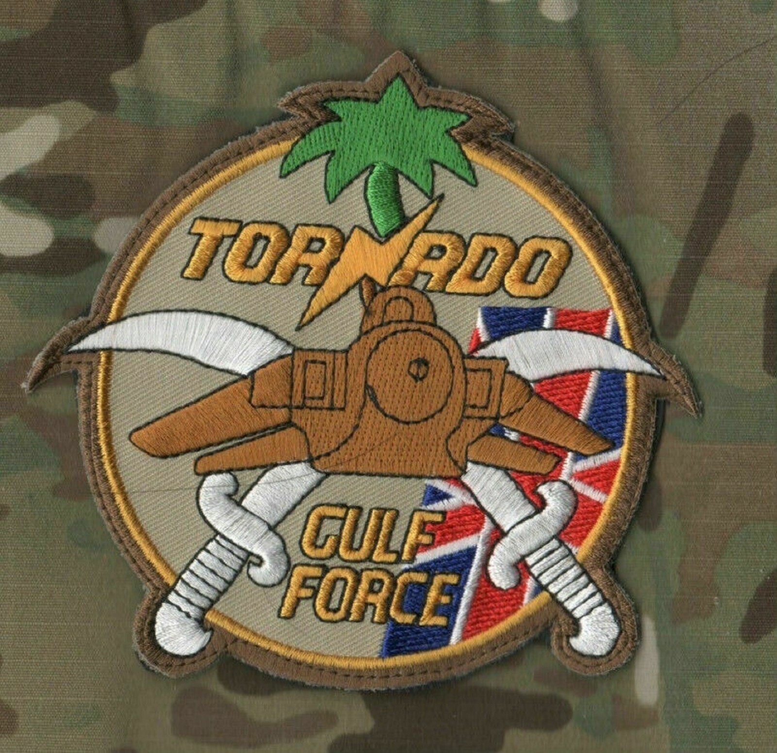 GULF WAR IRAQ RAF 41 SQN OPERATION TELIC EXPEDITIONARY JAGUAR iron-on PATCH