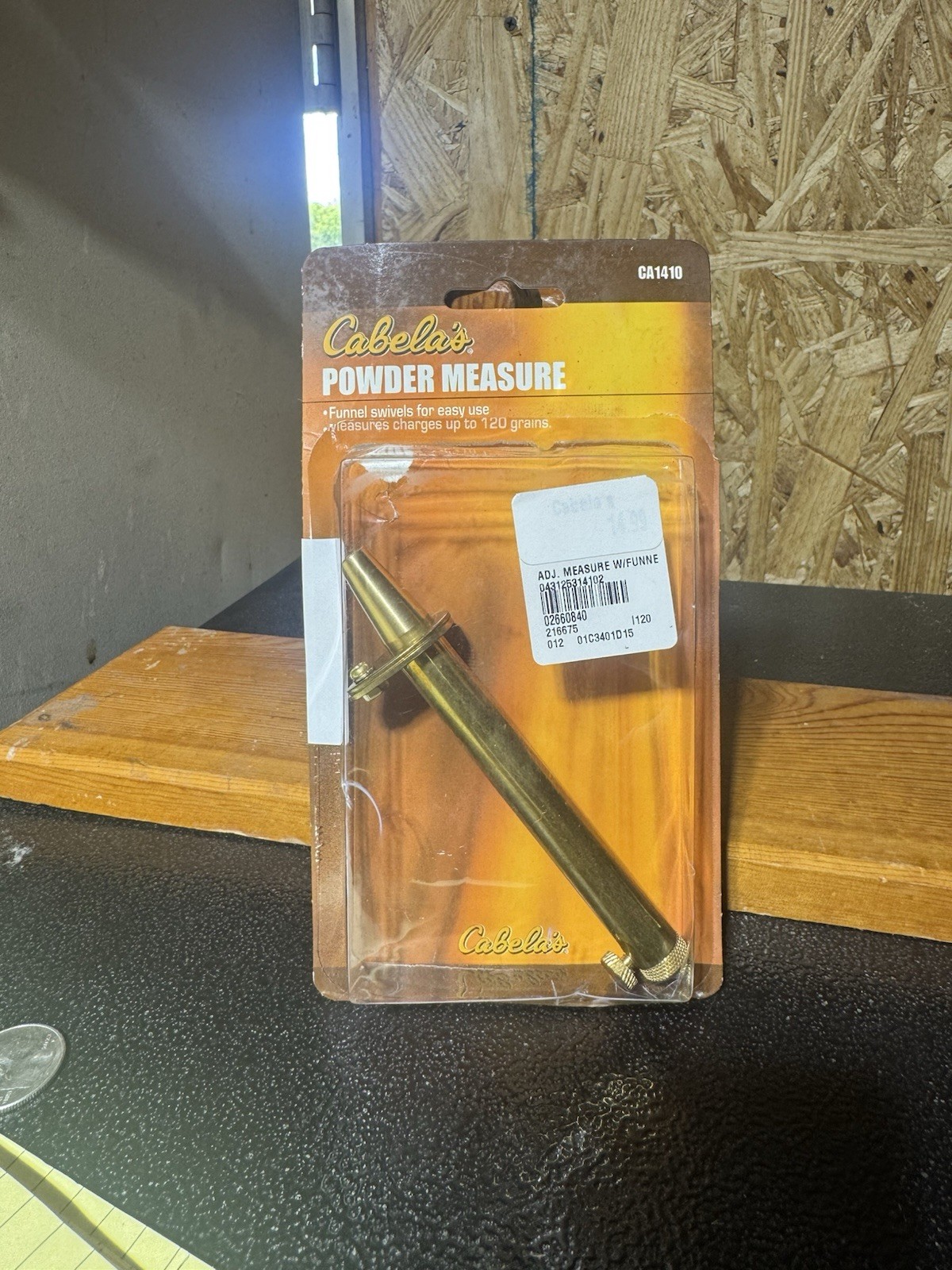 Cabelas CA1410 Adjustable Brass Powder Measure for Black Powder Rifle/Pistol