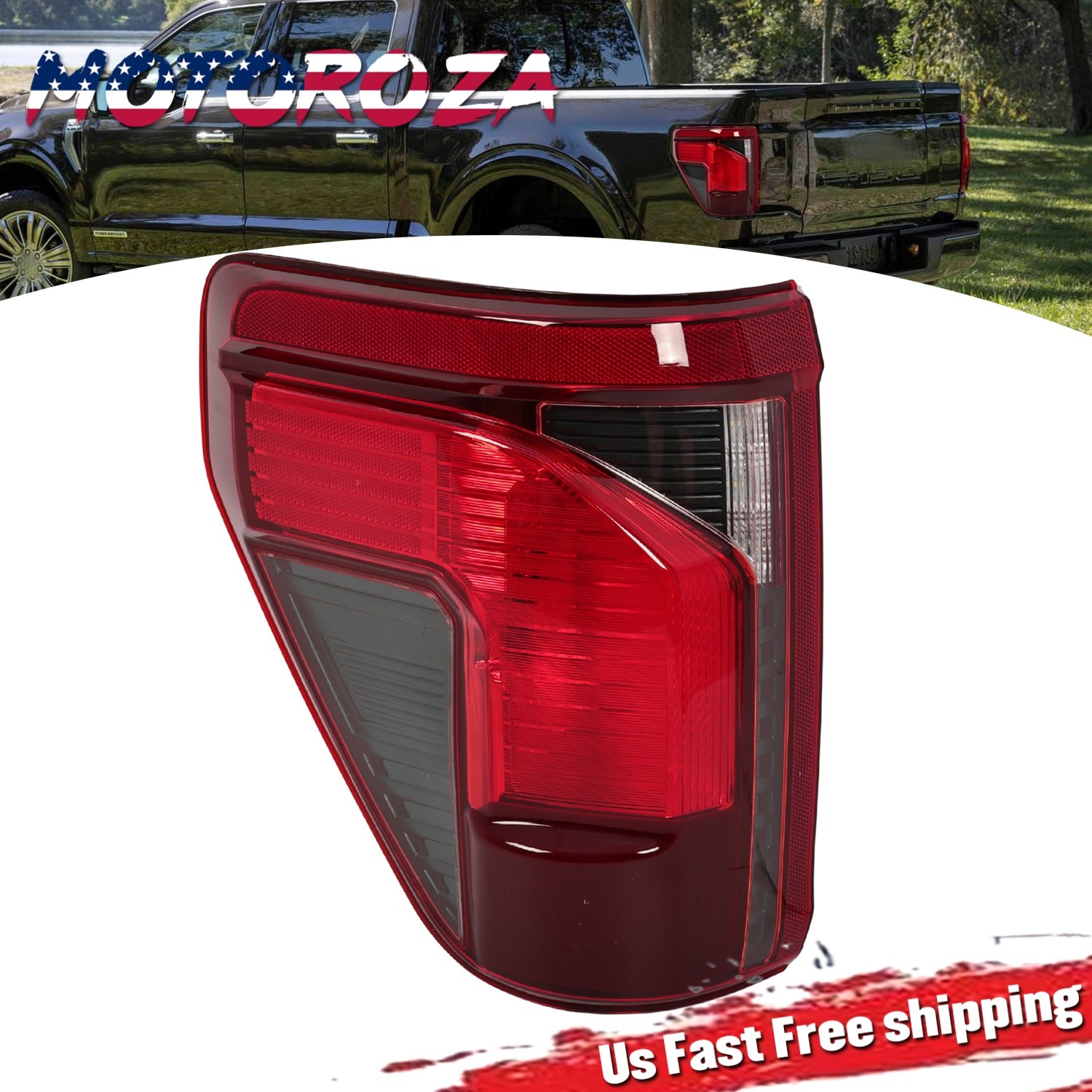 For 2024-2025 Ford F-150 Left LH Driver Halogen Tail Light RL34-13B505-BE