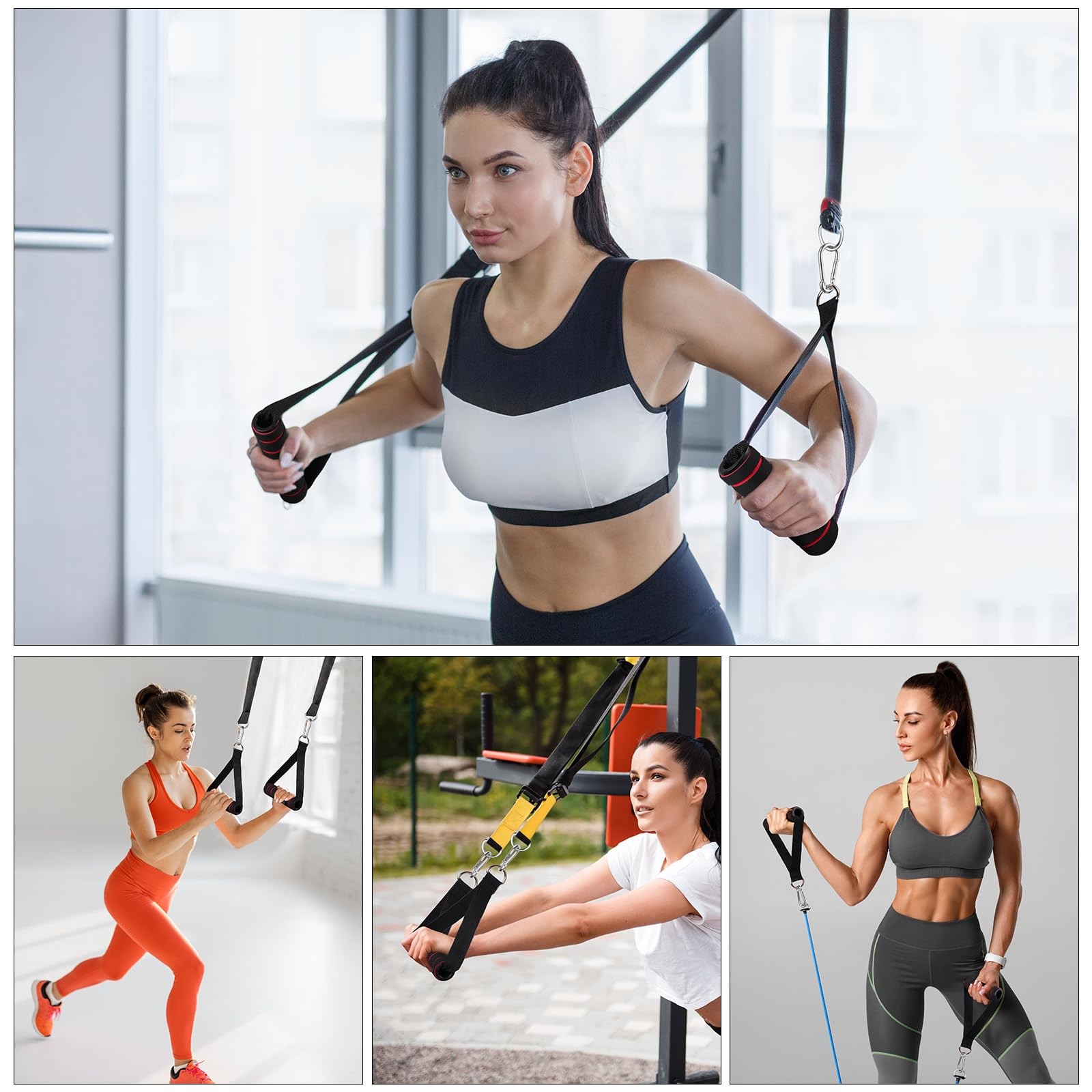 Exercise Handle, Resistance Bands Handle, Replacement Handle Attachments for ...