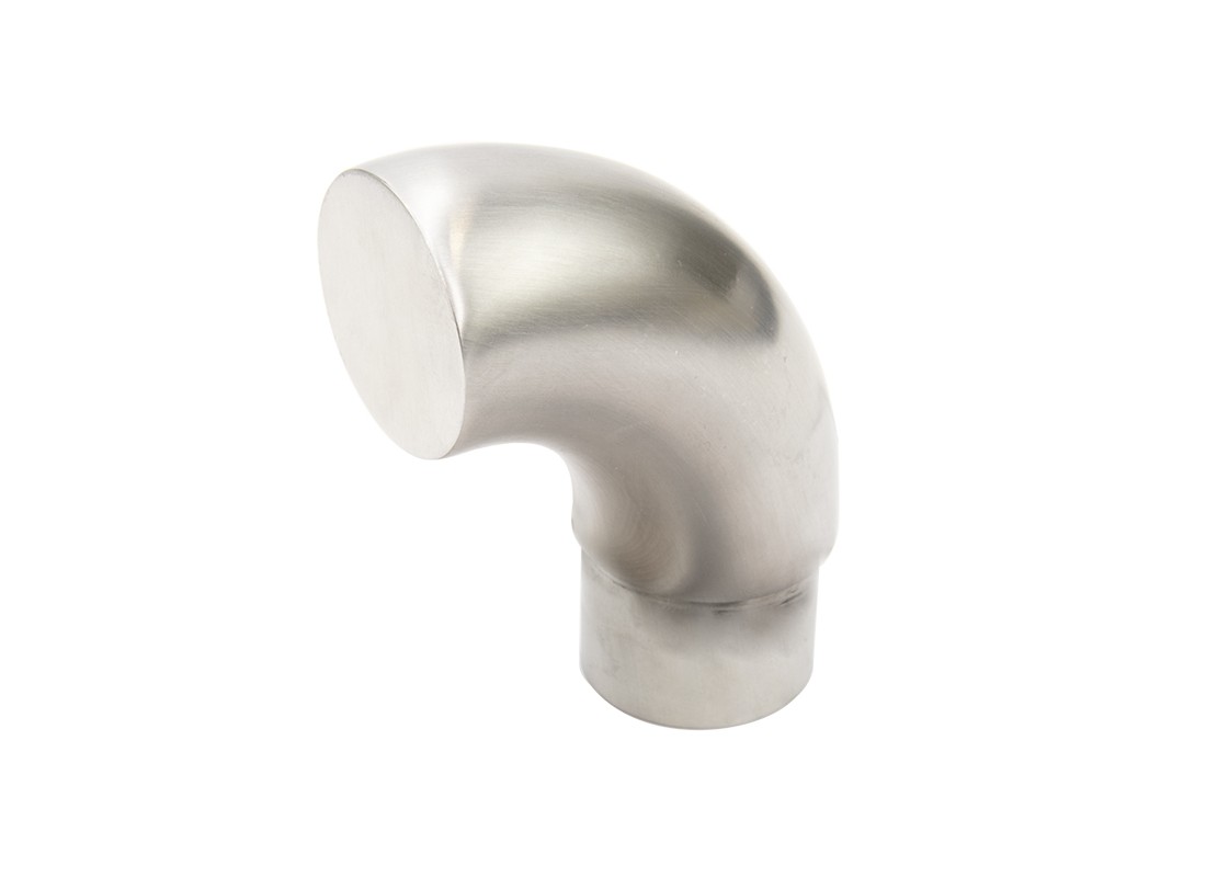 FHC Handrail End Cap 1-1/2" Dia .050" Wall Brushed Stainless