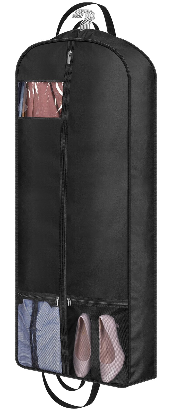 54" Long Garment Bags for Travel 6" Gusseted Dress Bags for Gowns Long 4 Hand...
