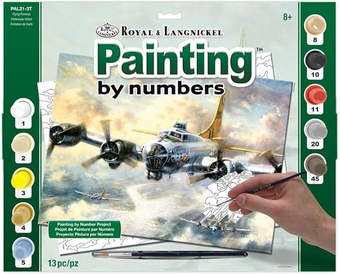 Flying Fortress Paint by Number - Royal & Langnickel