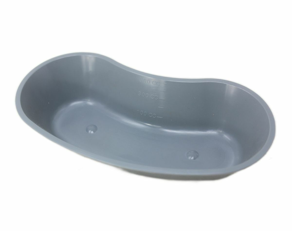 Medline DYND80327 Plastic Emesis Basins - 500 mL Graphite