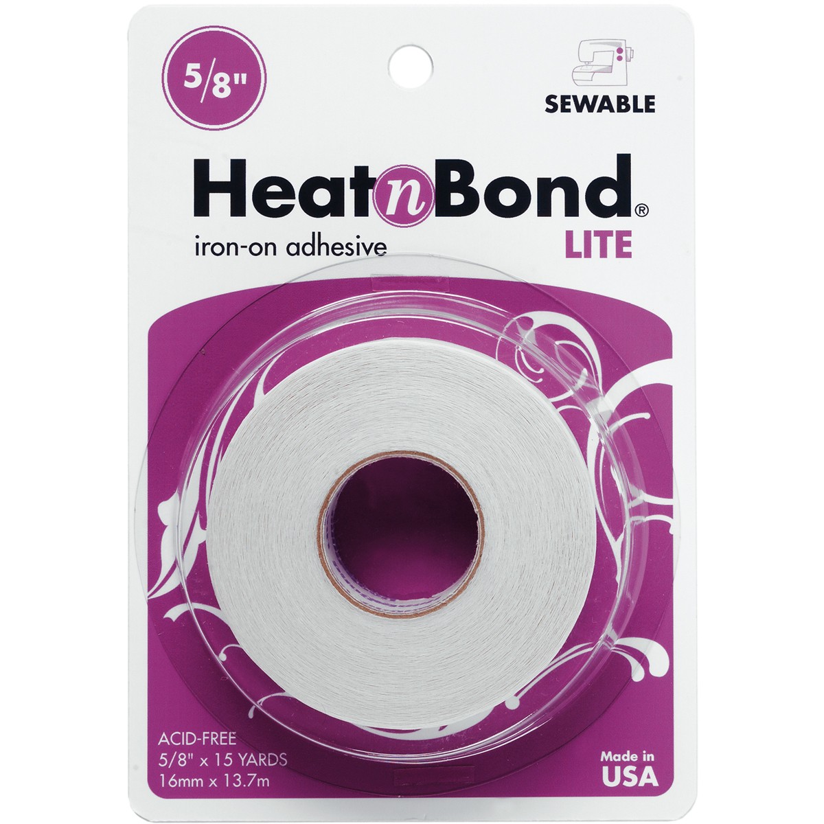 Thermoweb 3347 Heat'n Bond Lite Iron-On Adhesive-.625"X10yd