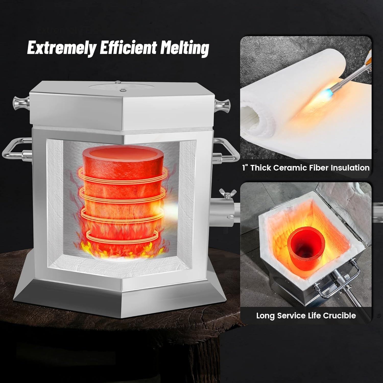 Ceramic Fiber Insulation: 1" Thick 2600F Fireproof Blanket