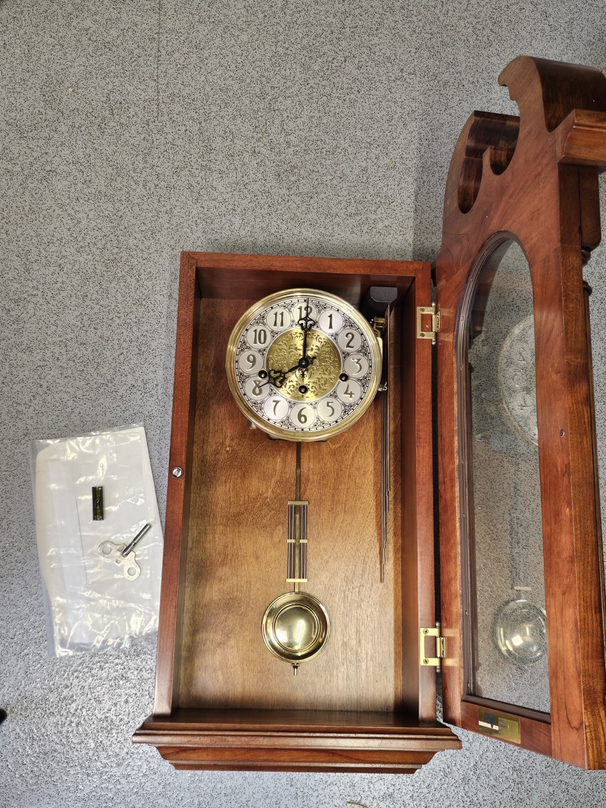 Sligh Triple Chiming Musical Wall Clock With Key
