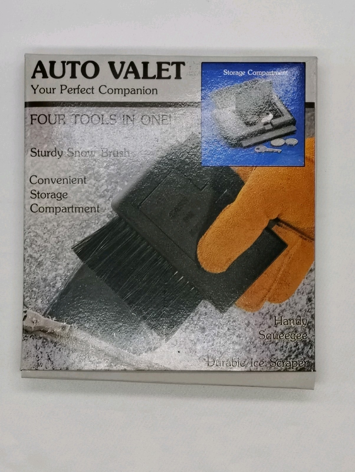 SNP Auto Valet Snow Brush - Ice Scraper - Squeegee - Storage Compartment Multi T