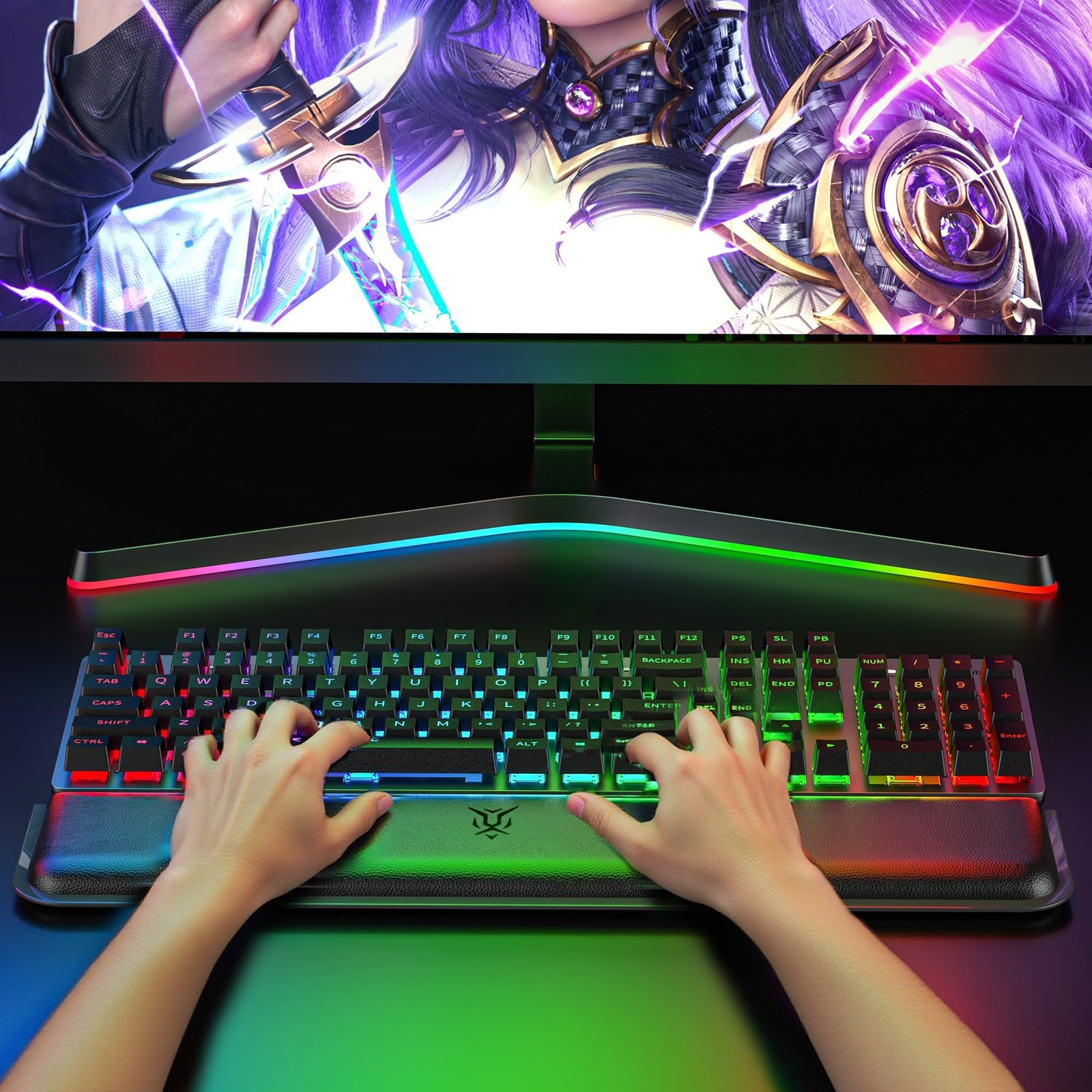 Computer Keyboard Wrist Rest Pad, Ergonomic Soft Memory Foam Wrist Support w/...