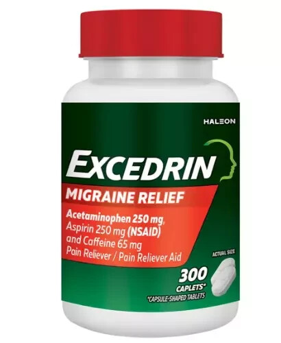 3 X Excedrin Migraine for Migraine Relief, 300 Caplets