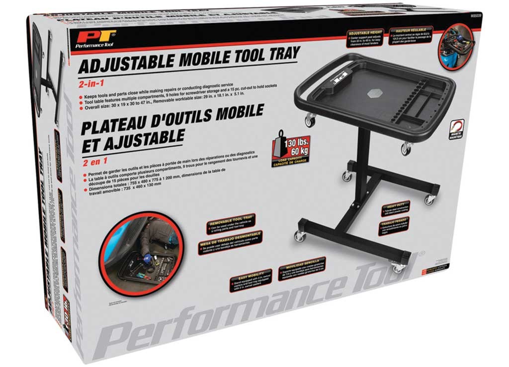 Performance Tool W85039 2-In-1 Adjustable Mobile Tool Table