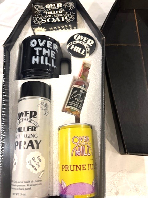 Over The Hill 50th Birthday Gift Novelty Gag Coffin+ Items NWOT- Free Shipping